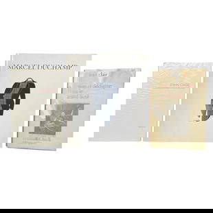 MARCEL DUCHAMP. 3 BOOKS SOLD TOGETHER.: [ART BOOK MONOGRAPH] 3 BOOKS SOLD TOGETHER. Clair, Jean: MARCEL DUCHAMP OU LE GRAND FICTIF. Essai de mythanalyse du Grand Verre. Editions Galilee, Paris, 1975 Small 8vo. Limited, numbered