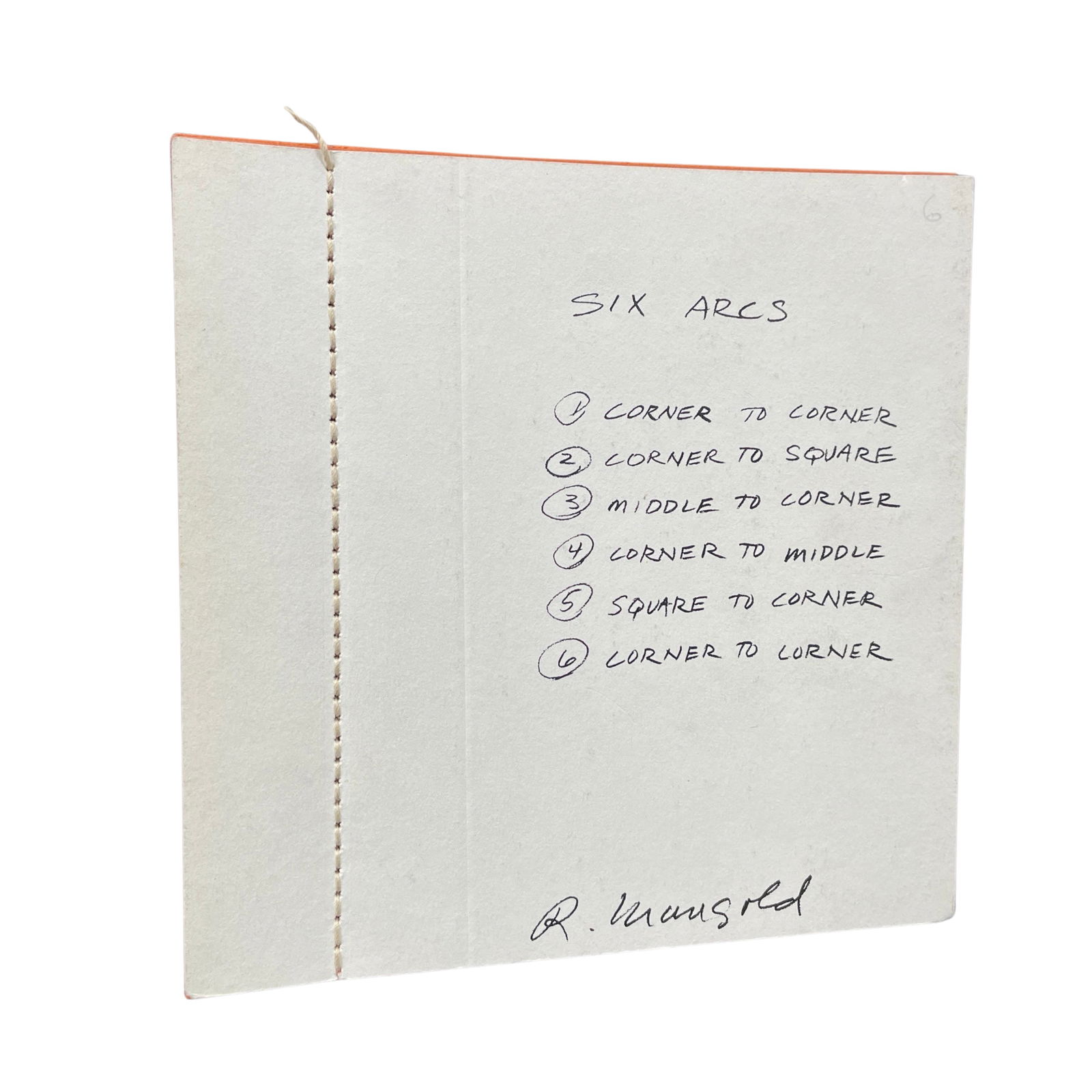 ROBERT MANGOLD: SIX ARCS. LITTLE PRINCESS PRESS (1 of 1)