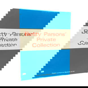 BETTY PARSON'S PRIVATE COLLECTION. 1968: [ART BOOK MONOGRAPH]Goossen, Eugene. BETTY PARSON'S PRIVATE COLLECTION. Finch Museum of Art, NY 1968Stapled wraps. A few soft creases here and there, otherwise a nice copy. . nice copy LE CORBUSIER: