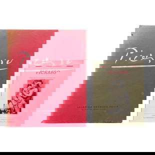 PICASSO. GALERIES GEORGES PETIT, 1ST ED 1932: [ART BOOK MONOGRAPH]Vranchen, Charles. PICASSO Galeries Georges Petit, Paris, 1932Softcover. Exhibition catalogue from 1932. Red paper covers with screen printed Picasso's signature on the front