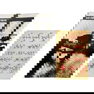 AD REINHARDT: PAX 1ST ED 1956: [ART BOOK MONOGRAPH]AD REINHARDT: PAX 1ST ED 1956Pax, NY, 1956. 8vo. Frist edition. Single sheet folded in twice. With cover illustration by Ad Reinhard with printed signature to center bottom. A