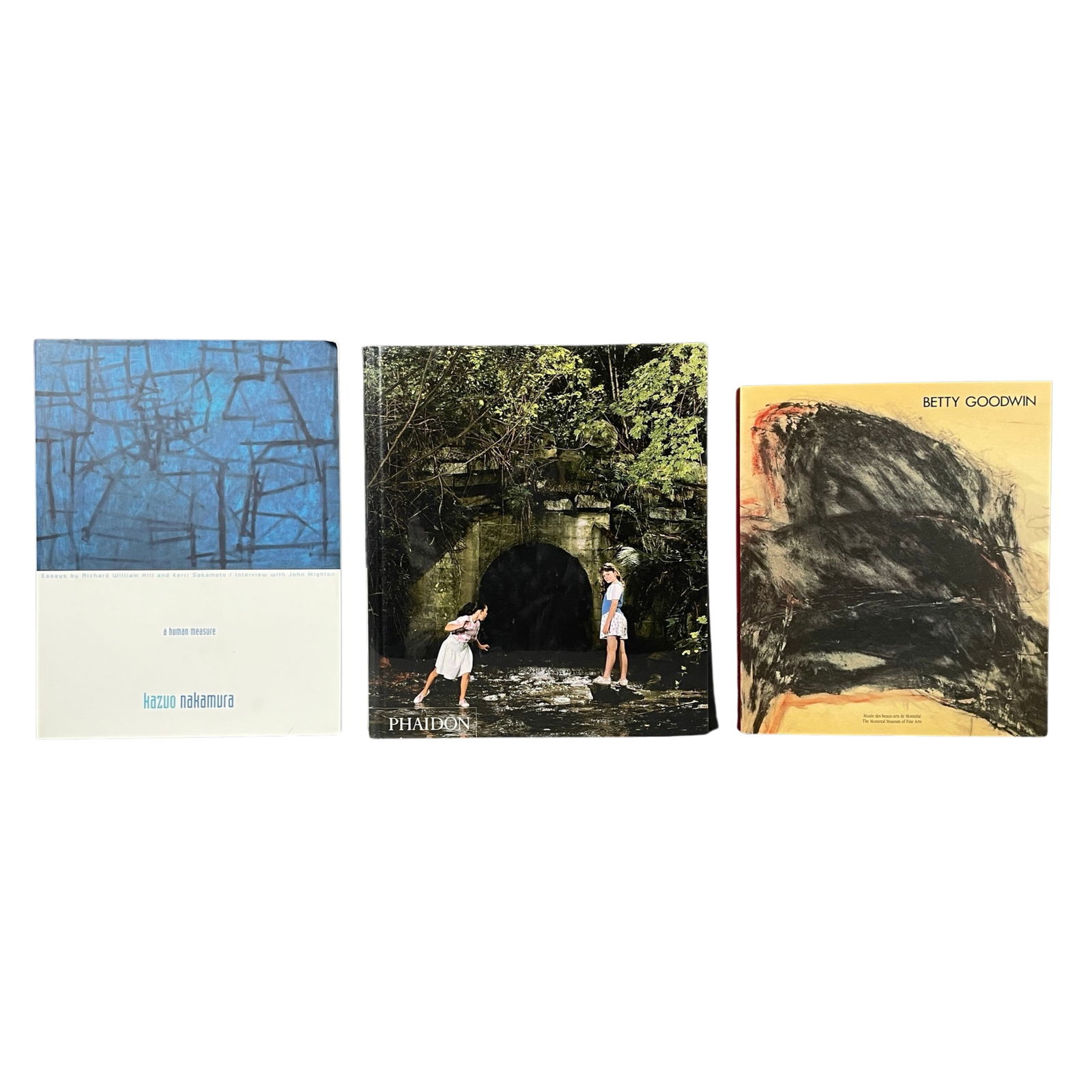 JEFF WALL, HILL SAKAMOTO, BETTY GOODWIN.: [CANADIAN ART BOOK MONOGRAPH] 3 BOOKS SOLD TOGETHER, including: THE COMPLETE EDITION, JEFF WALL. Phaidon Press Limited, NY; 2009. First edition. Large 4to. Hardcover. 278pp. SOLD WITH: A HUMAN MEASURE