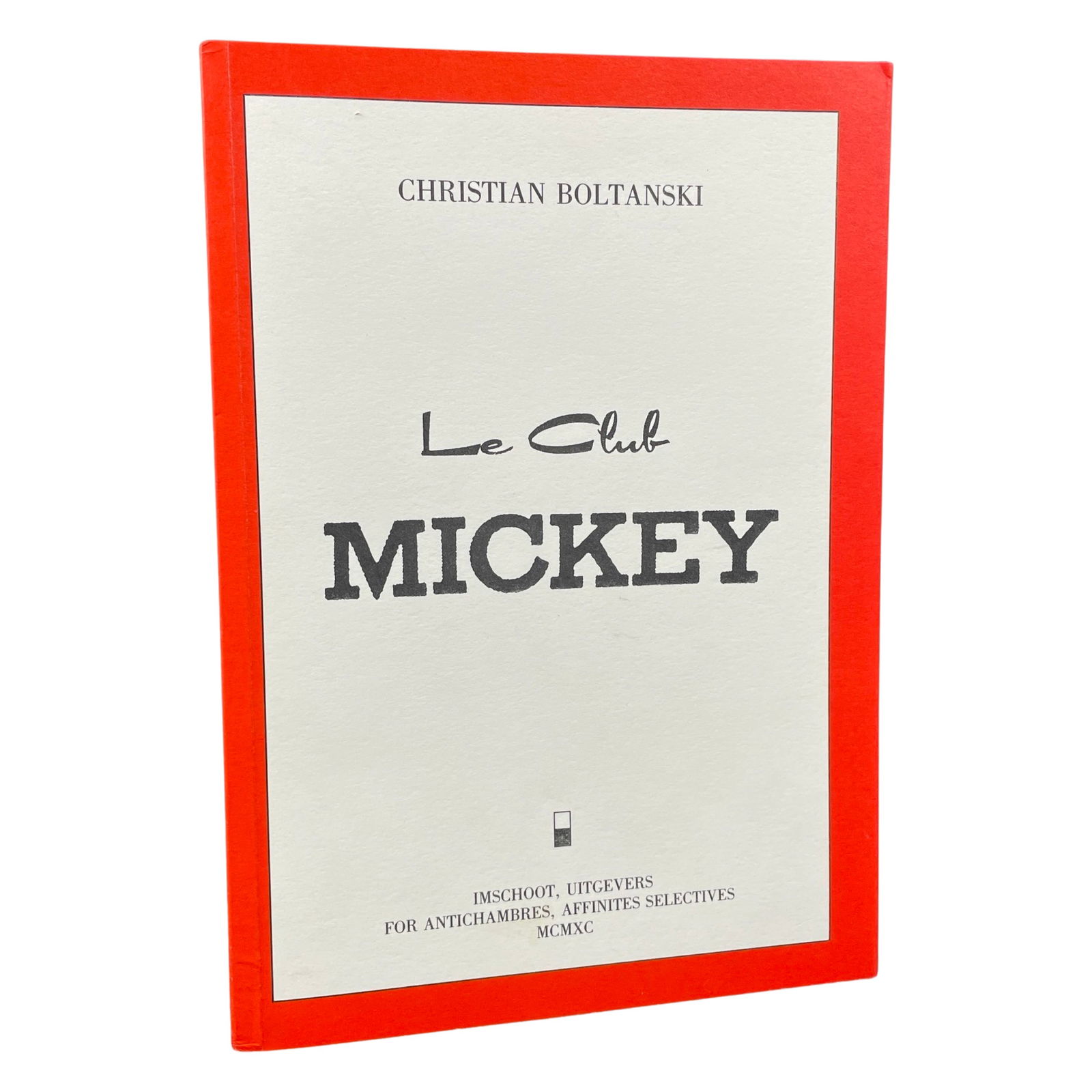 CHRISTIAN BOLTANSKI: LE CLUB MICKEY. 1980 1ST ED. (1 of 3)