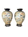 19th Century Meiji Period Satsuma Vases Pair