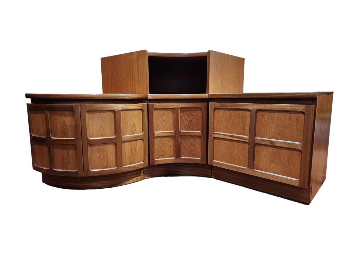 Mid 20th Century Nathan Teak Three Piece Corner Set (1 of 5)