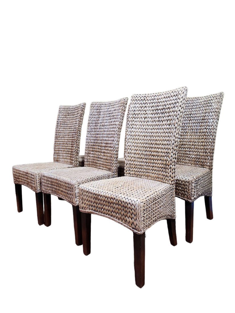 Mid 20th Century Rattan Dining Chairs- Set of 6 (1 of 3)