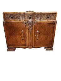 1930s English Art Deco Oak Sideboard