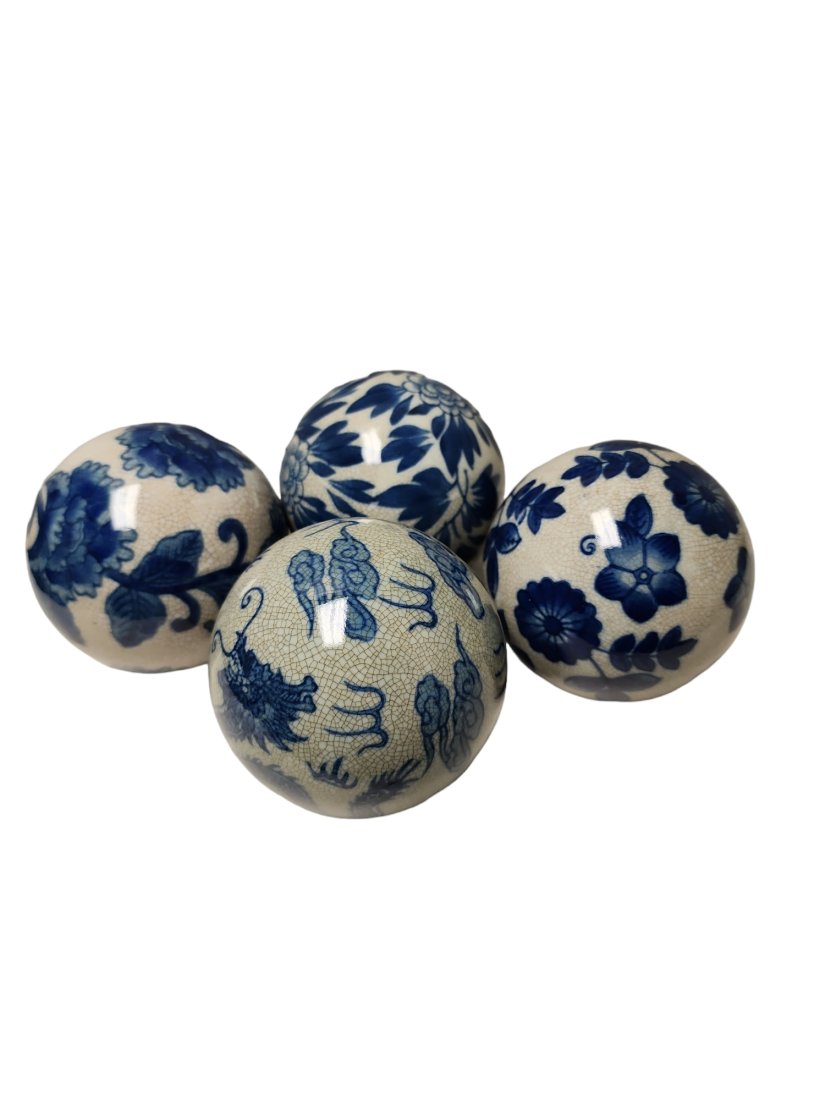 Mid 20th Century Chinese Decorative Balls - set of 4 (1 of 5)
