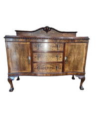 1920s English Mahogany Sideboard Buffet