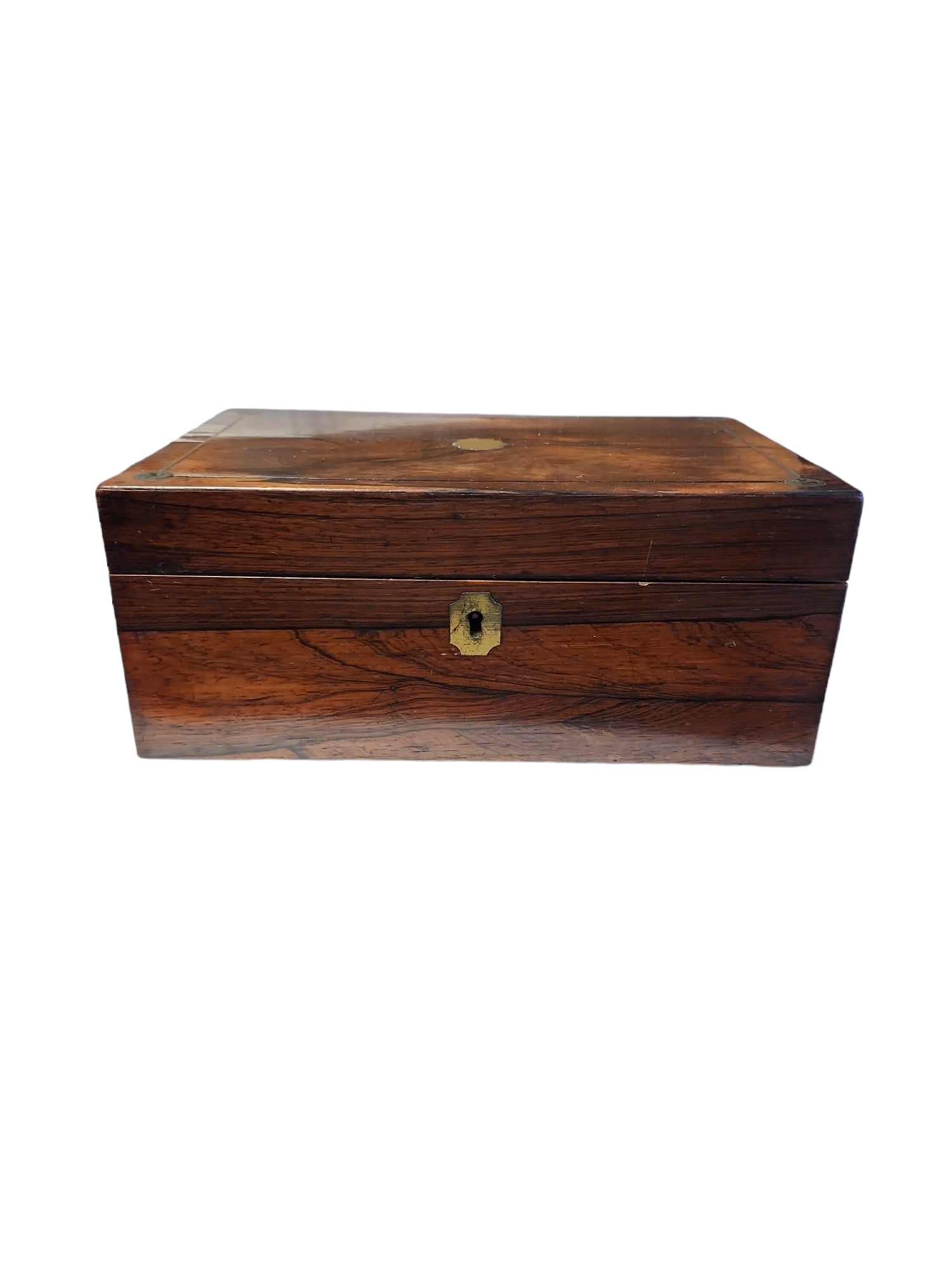Late 1800s Victorian English Rosewood Casket Box (1 of 8)