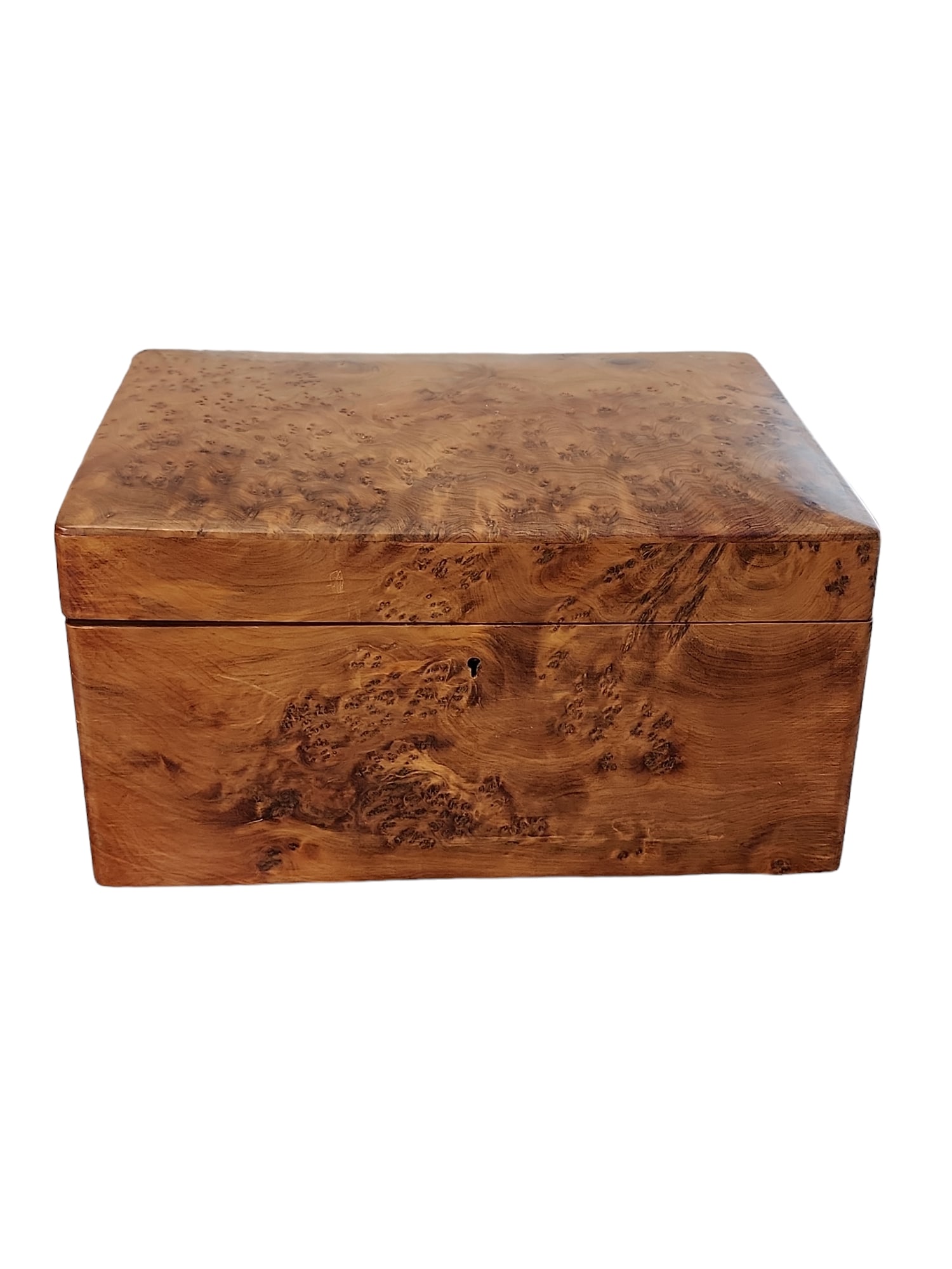 1930s Edwardian Burl Walnut Keepsake Box (1 of 7)