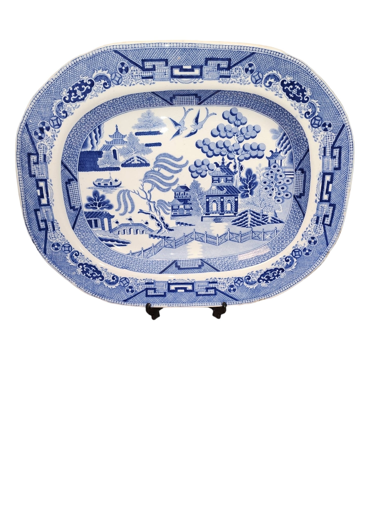 19th Century Early Spode Copeland & Garrett Meat Platter (1 of 4)