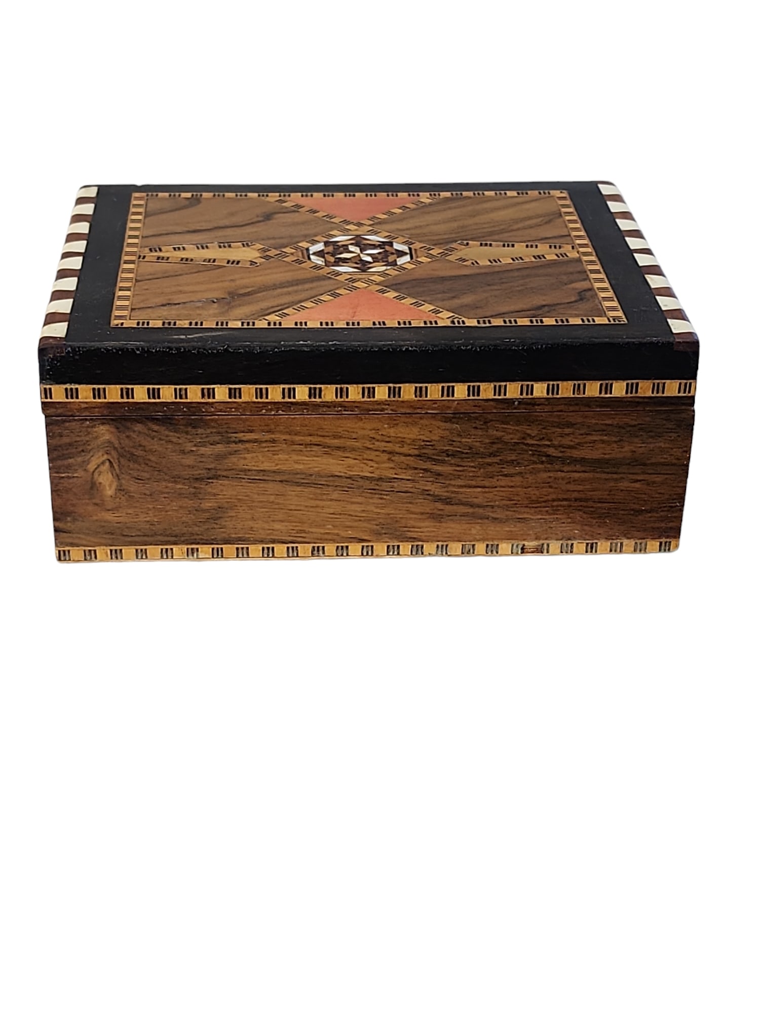 Mid 20th Century Spanish Granada Marquetry Trinket Box (1 of 7)