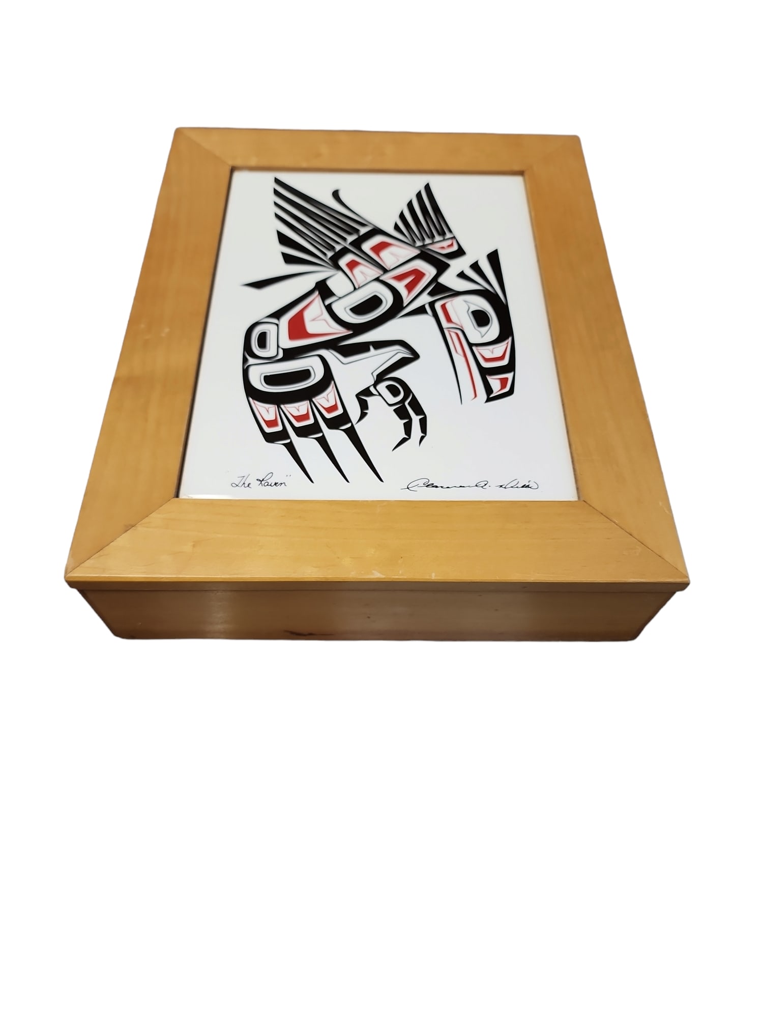 Vintage Haida Art Cedar Box by Clarence Q. Wells (1 of 5)