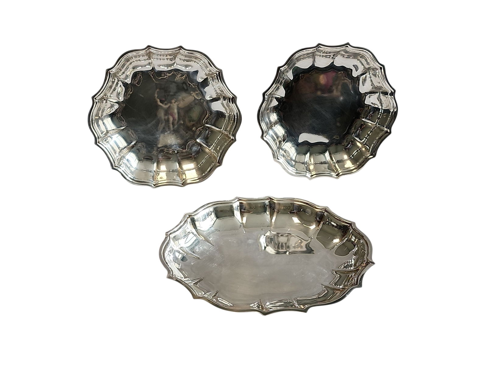 International Silver Company Chippendale Serving Trays - A Trio (1 of 9)