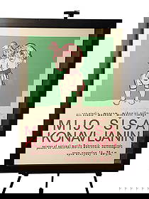 Mijo Sisa Konavljanin 1980 Signed Exhibition Poster: Rare 1980 exhibition poster for showing at studio and museum of Croatian artist Mijo Sisa Konavljanin (Croatian 1946-2017) in excellent condition.Loose mat framed, hand signed and dated by the artist,