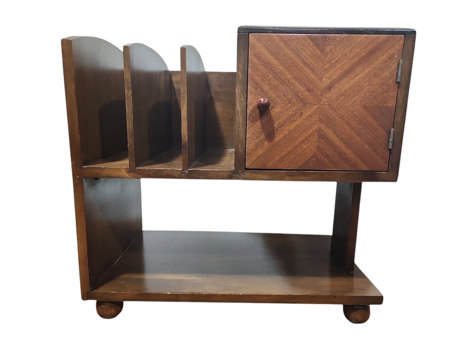 1930s Art Deco Walnut Telephone Table (1 of 7)
