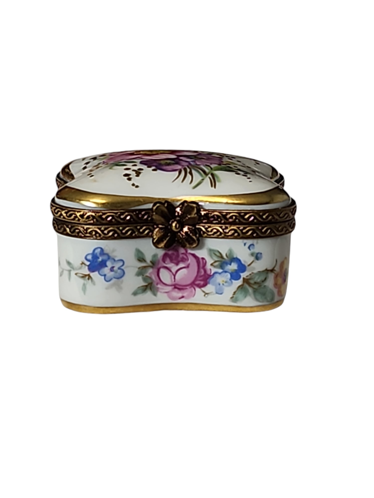 Vintage Limoges Floral Trinket Box (1 of 7)