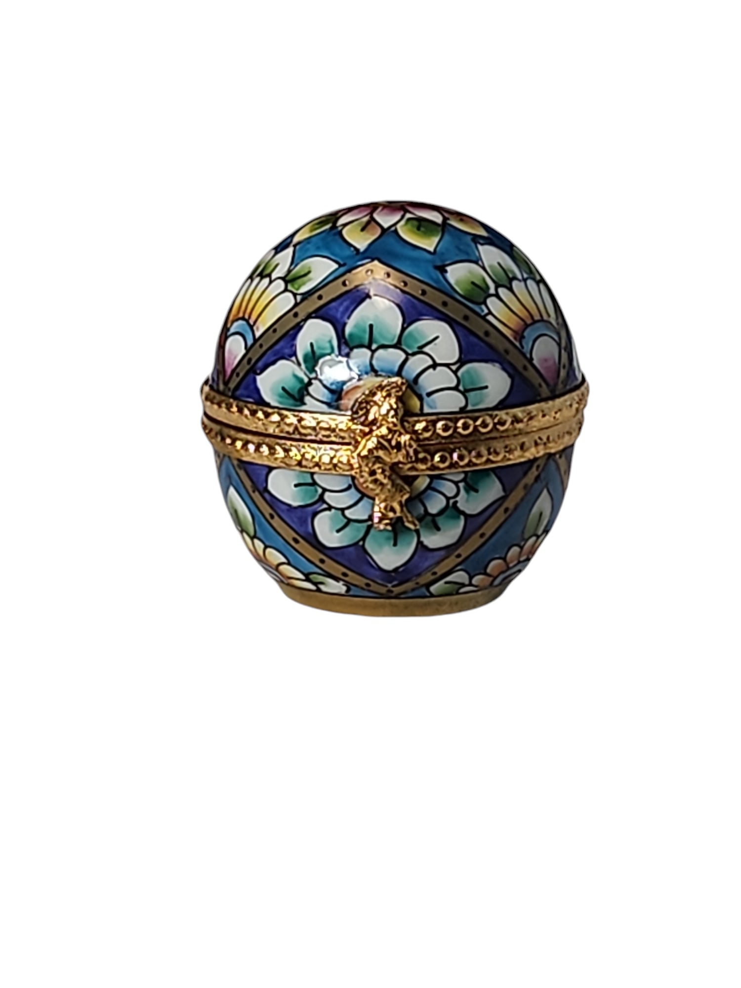 Early 20th Century Limoges Singer Site Carrot Round Trinket Box (1 of 7)