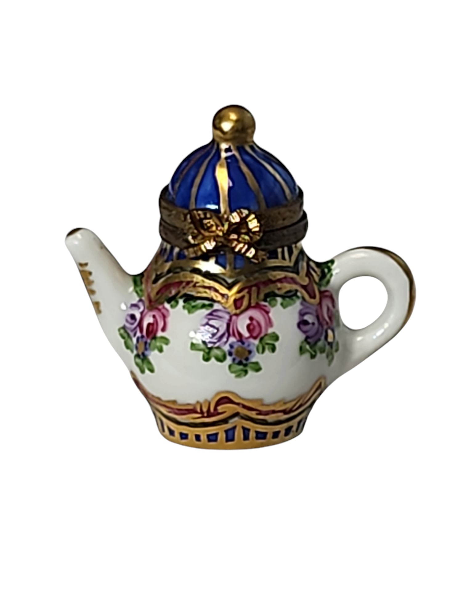 Early 20th Century Limoges Teapot Trinket Box (1 of 7)