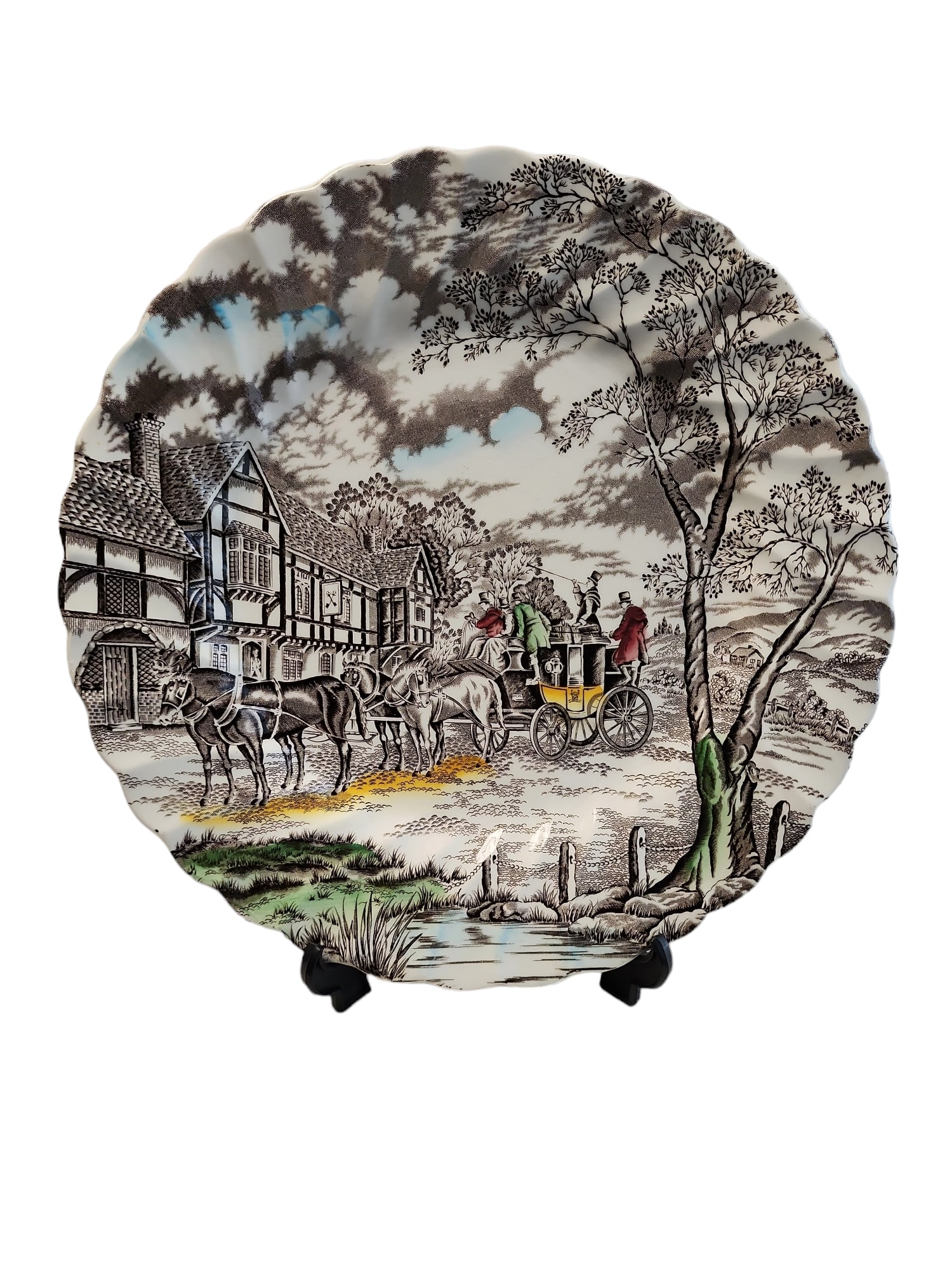Vintage 1970s English Myott Cabinet Plate (1 of 4)