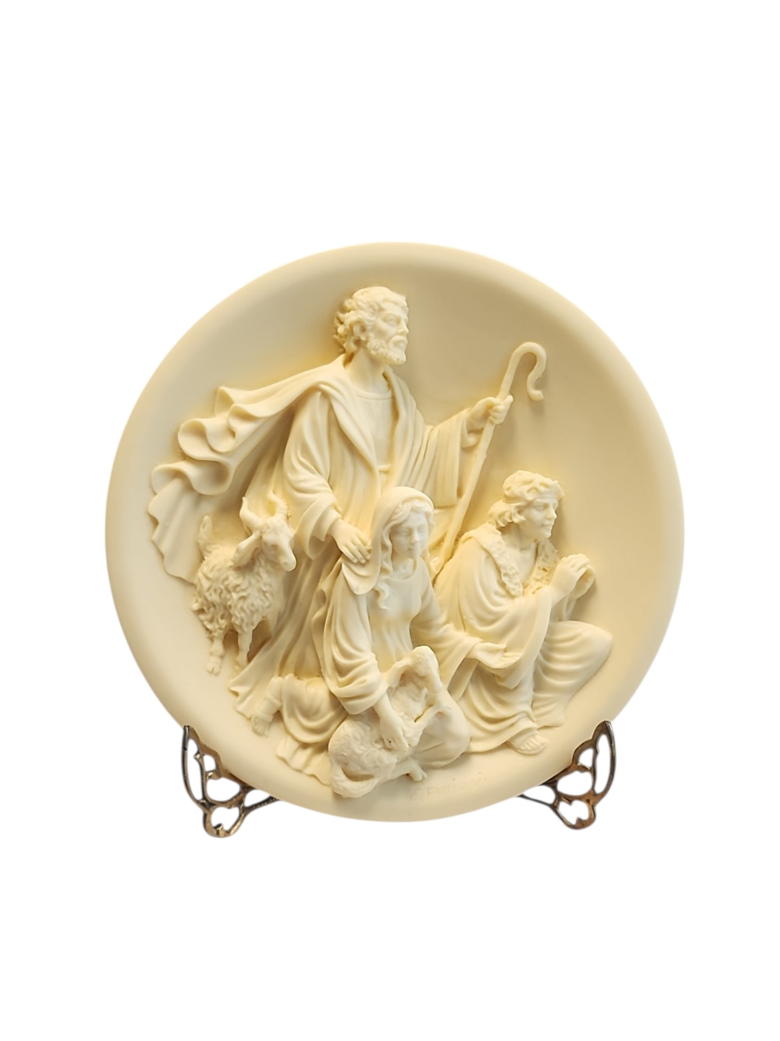 Studio Dante Di Volteradici Silent Night Holy Night Alabaster Wall Plate (1 of 11)
