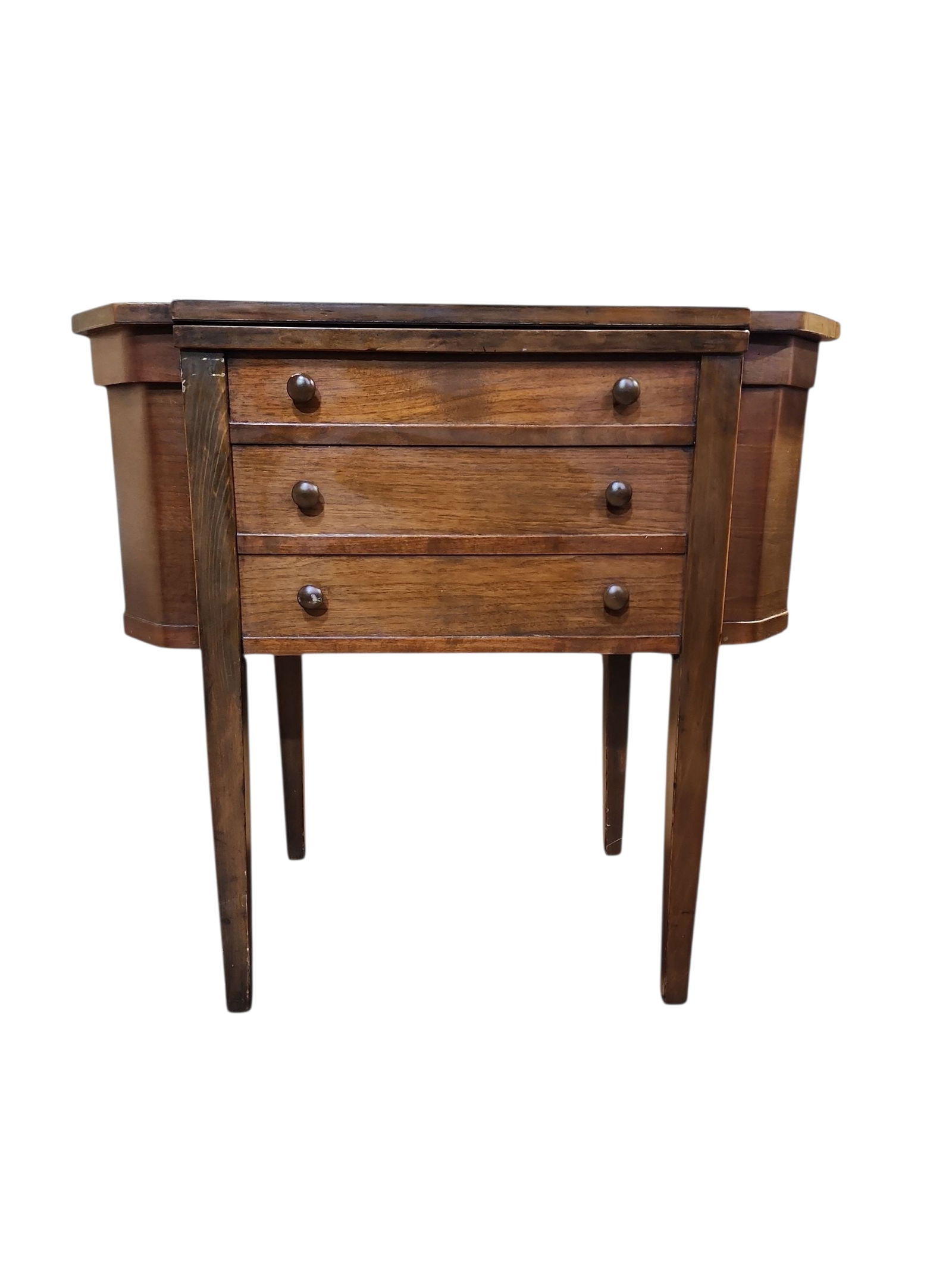 1920s White Rotary Martha Washington Sewing Machine Cabinet: Lovely 1920s White Sewing Machine Company cabinet, Martha Washington model, in excellent condition.Marked on underside of insert as refinished in 1983, sewing machine removed and converted to sewing c