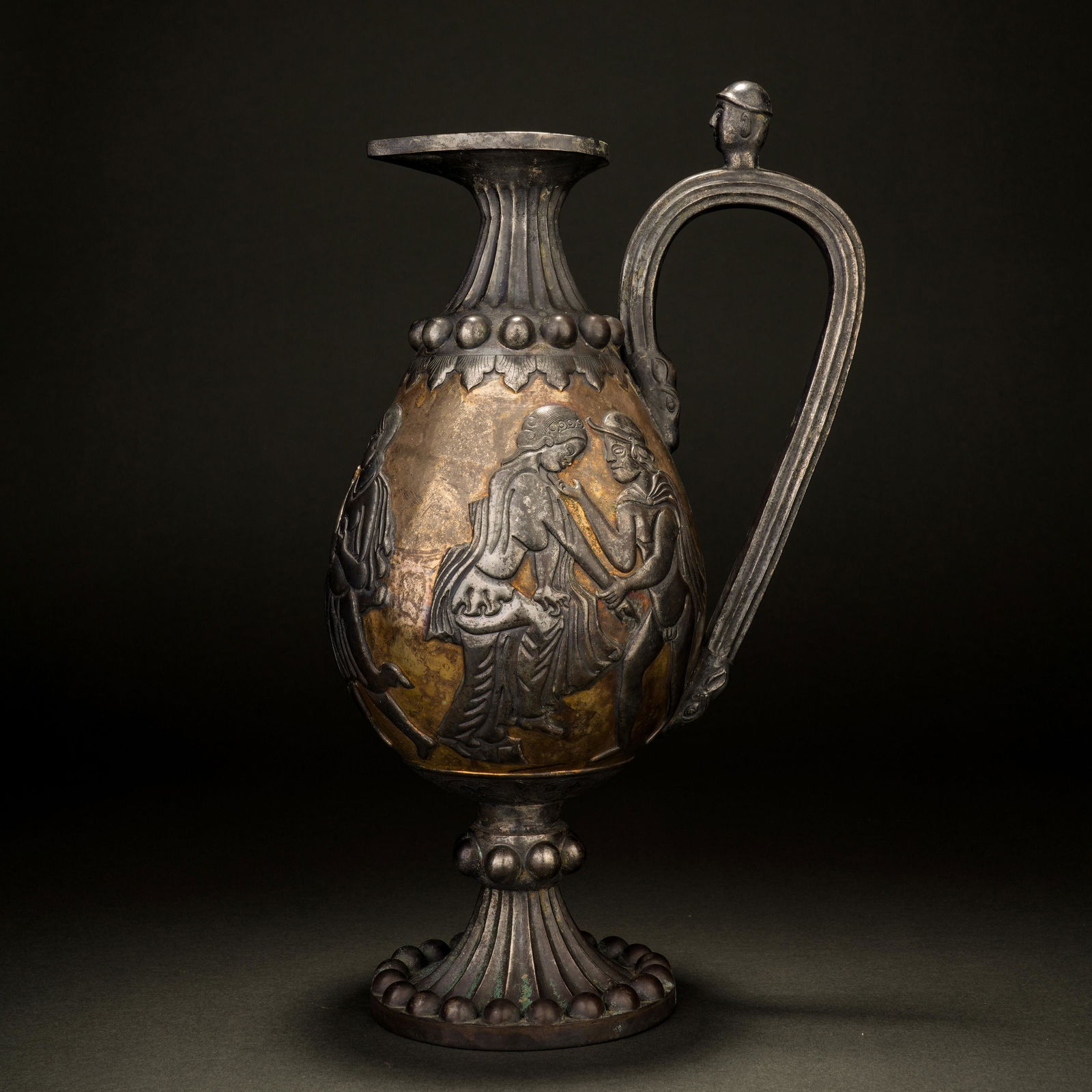 Tang Dynasty Silver Silk Road Hu bottle (1 of 12)