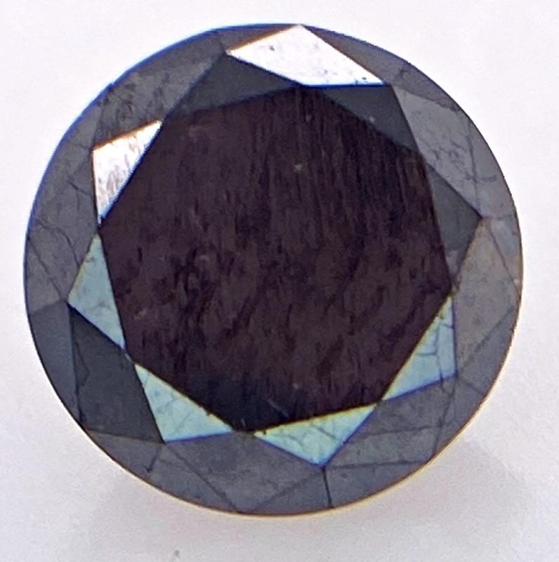1.03 Cts Natural Black Diamond: 1.03 Cts Natural Black Diamond Shape - Round Brilliant Color - BlackTransparency - OpaqueMeasurements - 6.5 x 4 mm Good quality with luster. Perfectly suited as an investment, collector's item or for 
