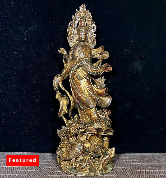 Old Copper Guanyin Bodhisattva (1 of 7)