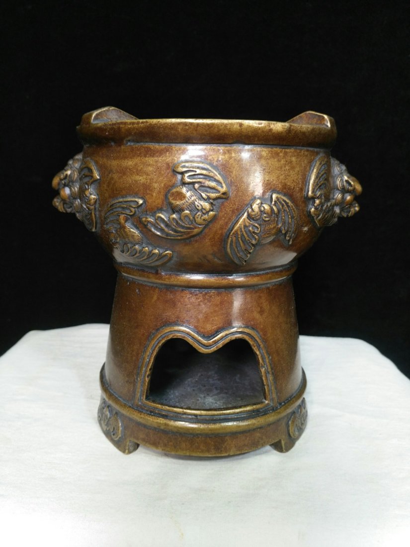 Pure copper water cloud charcoal stove (1 of 6)