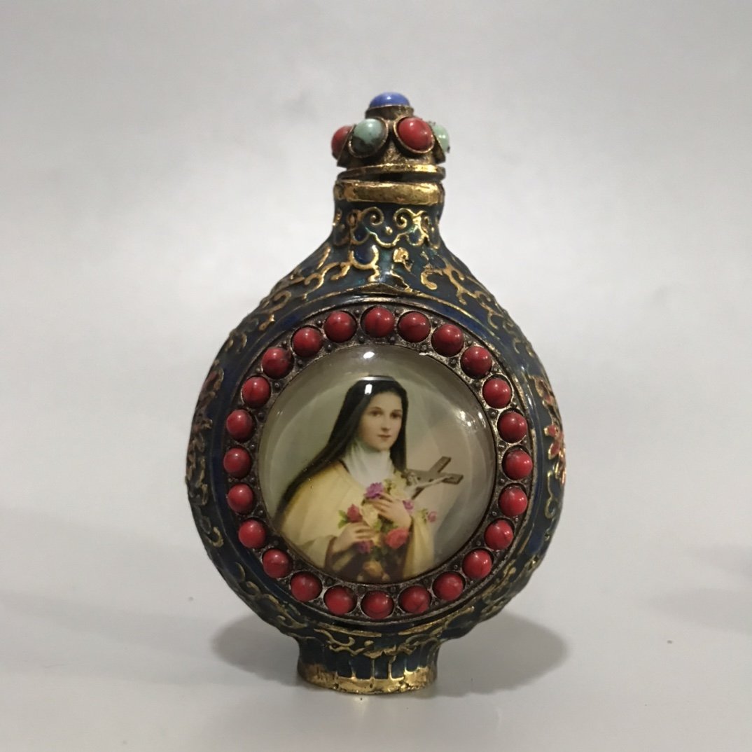 Inside painted "Children's Joy" snuff bottle: Inside painted "Children's Joy" snuff bottle