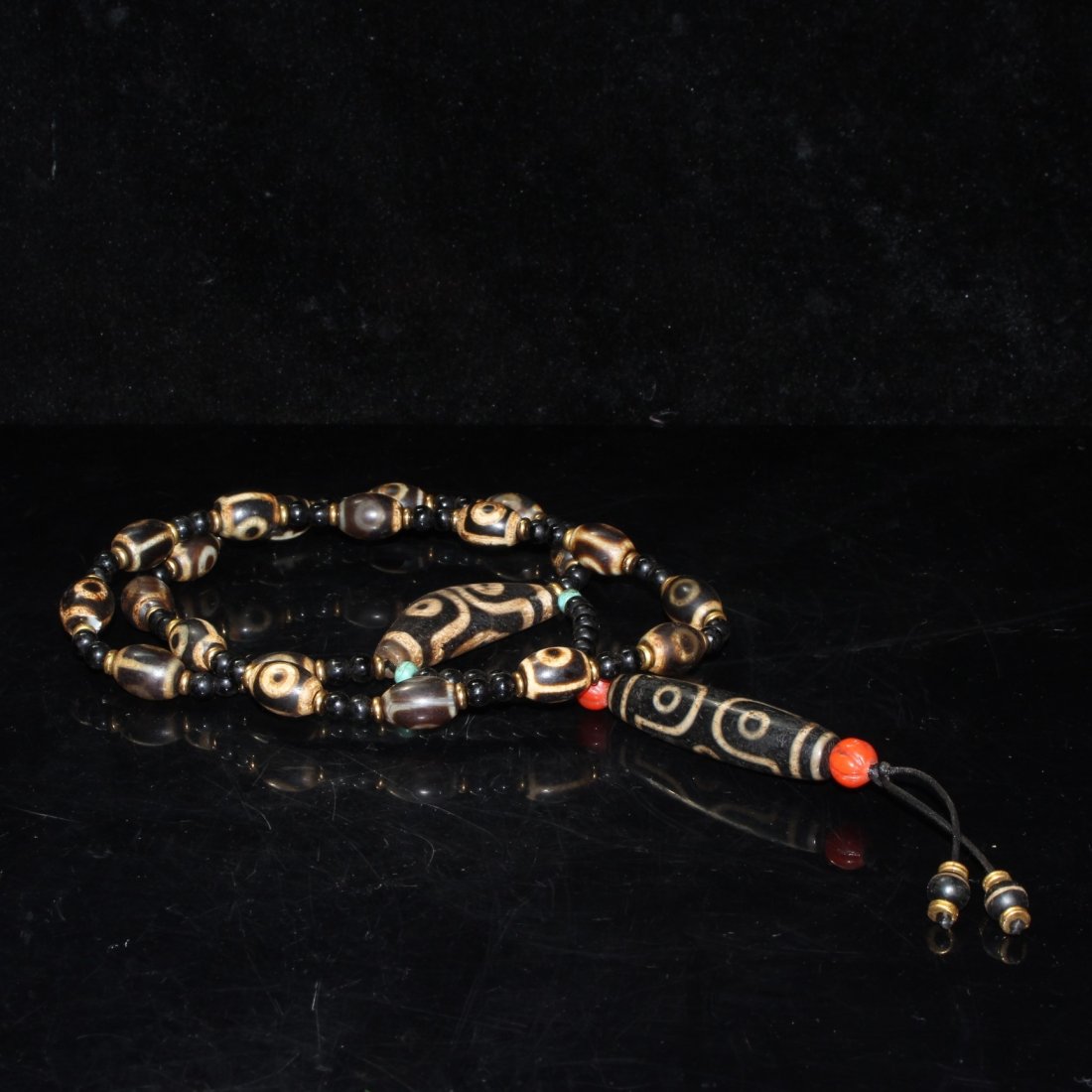 Tibetan Collection Sky Pearl Crescent Necklace (1 of 7)