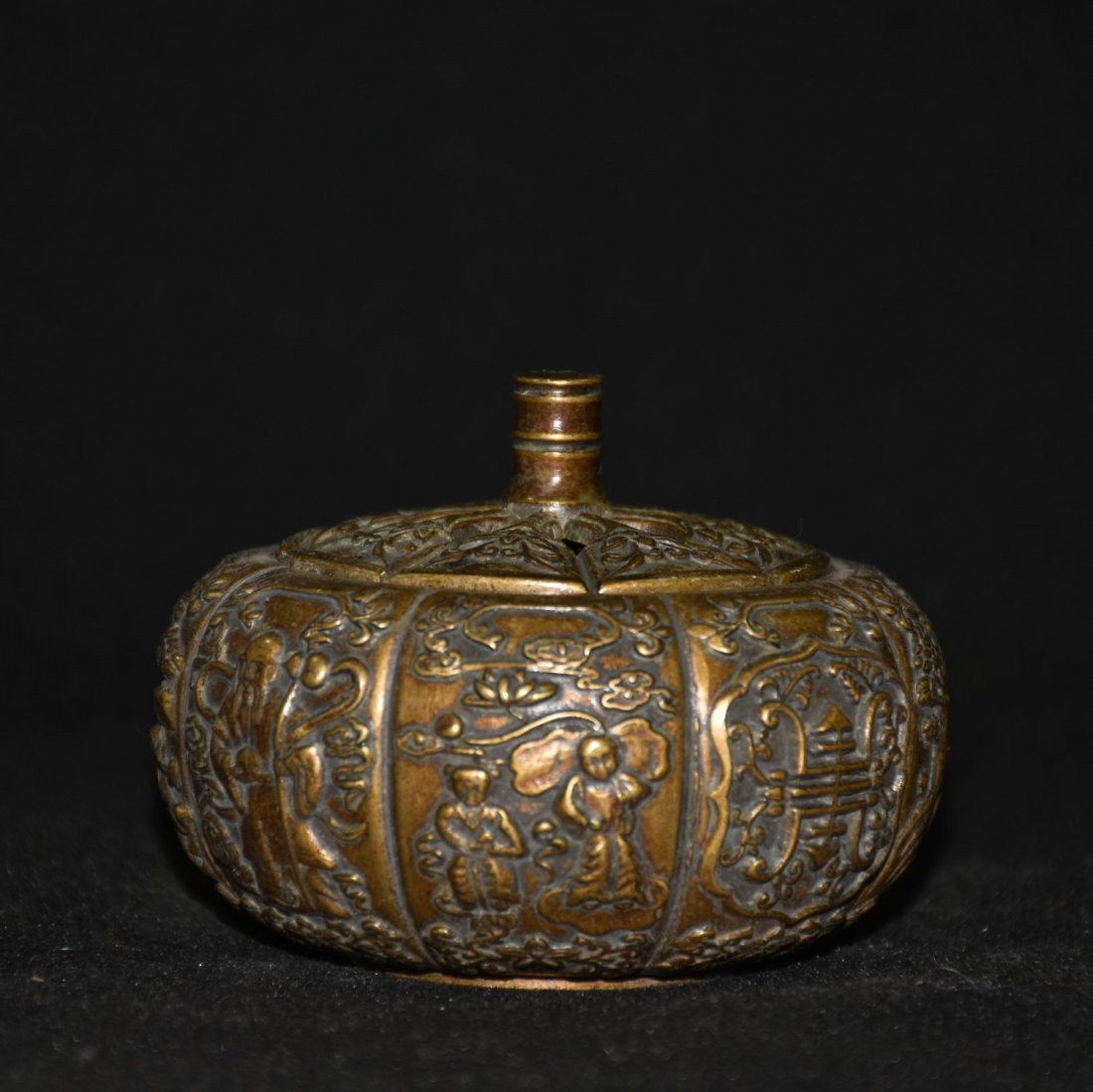 Pure Copper Imitation Copper Pumpkin Powder Incense Burner (1 of 8)
