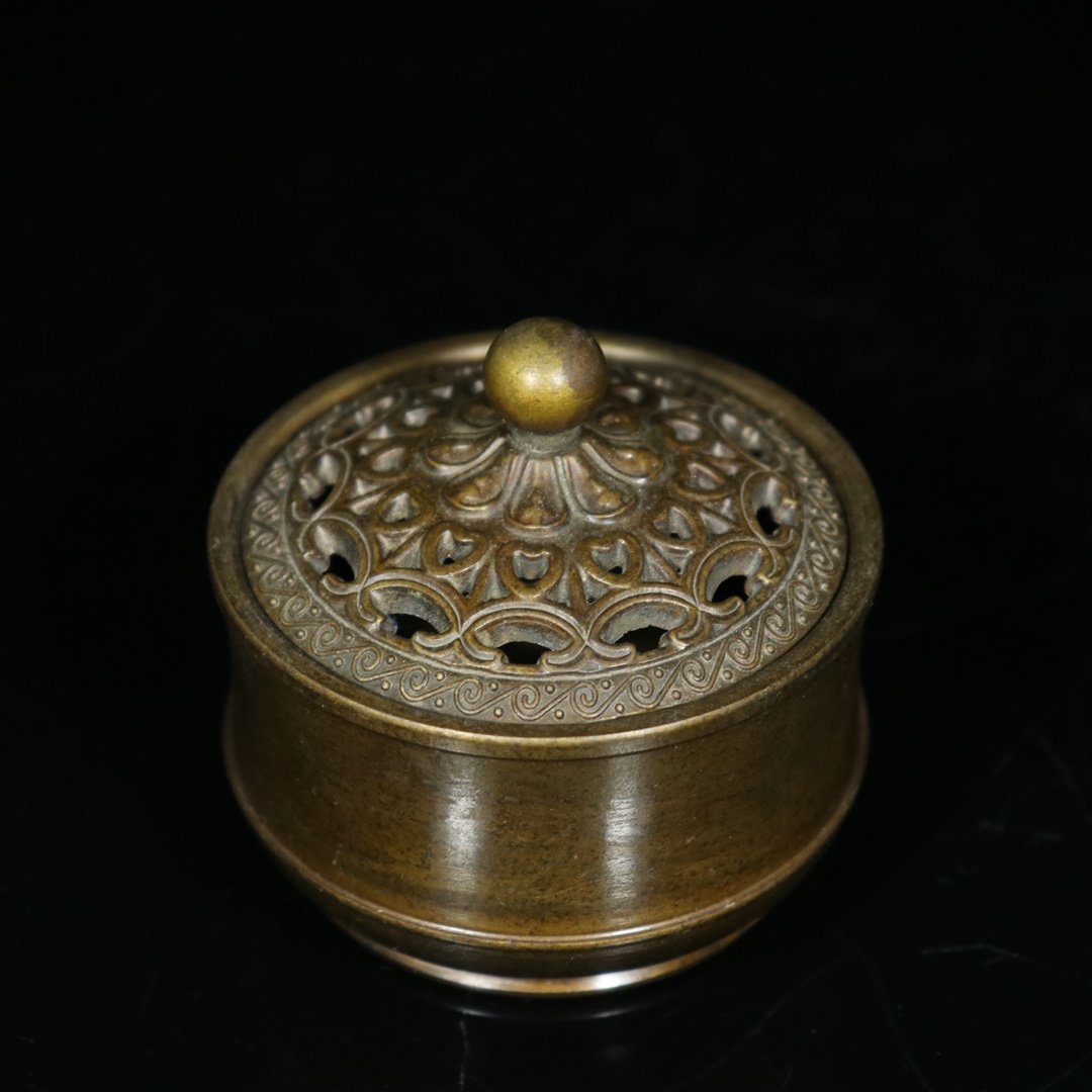 Brass Old Bronze Ware [Incense Furnace] Ornament (1 of 6)