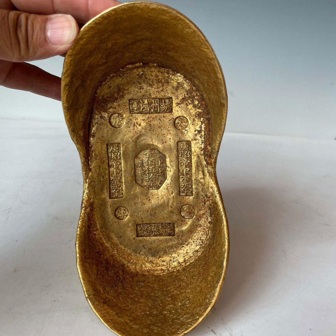 150 Taels of Old Tibetan Gold Ingots (1 of 9)