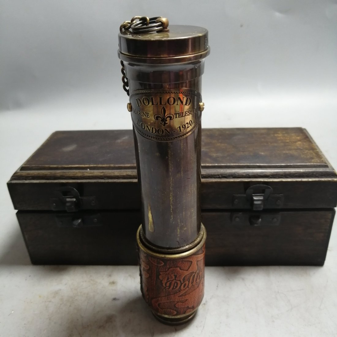 Old Copper Telescope Ornament Auction