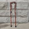 boxwood pair of walking sticks