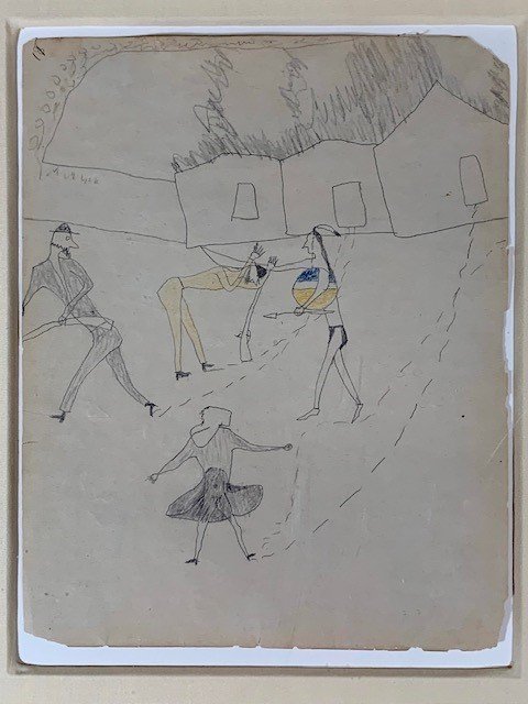 Ledger Drawing by Sitting Bull (Oglala Lakota) (1 of 3)