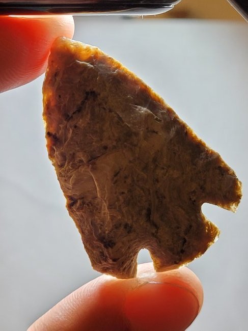 HIGHLIGHT Authentic Arrowhead Artifact Large Agatized Wood Quilomine Bar Umatilla, Oregon 1967 (1 of 12)