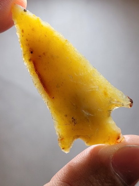 Authentic Arrowhead Artifact Gemmy Material Point Columbia River, Oregon Washington 1950's (1 of 8)