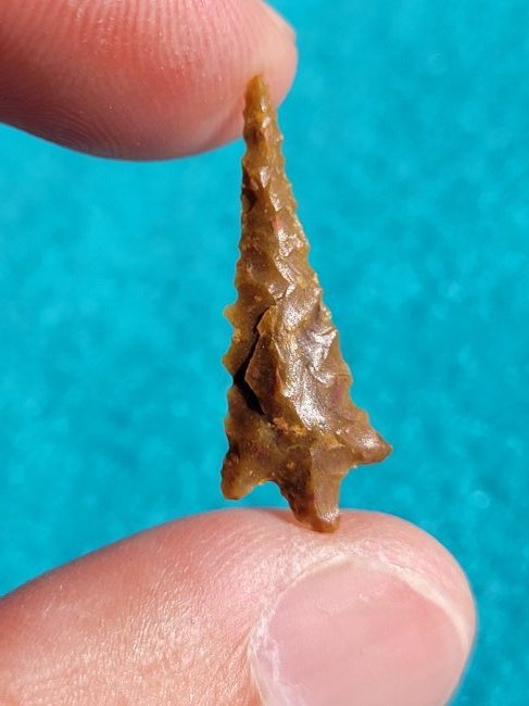 "Rabbit" AUTHENTIC ARROWHEAD ARTIFACT ROGUE RIVER OREGON EX DEAN THOMPSON COLLECTION 1950-60'S (1 of 8)