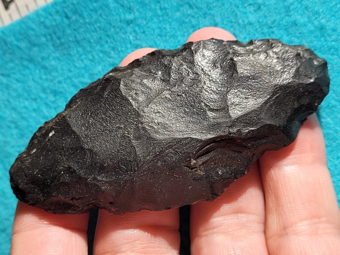 AUTHENTIC ARROWHEAD ARTIFACT OBSIDIAN OREGON EX DEAN THOMPSON COLLECTION 1950-60'S (1 of 7)
