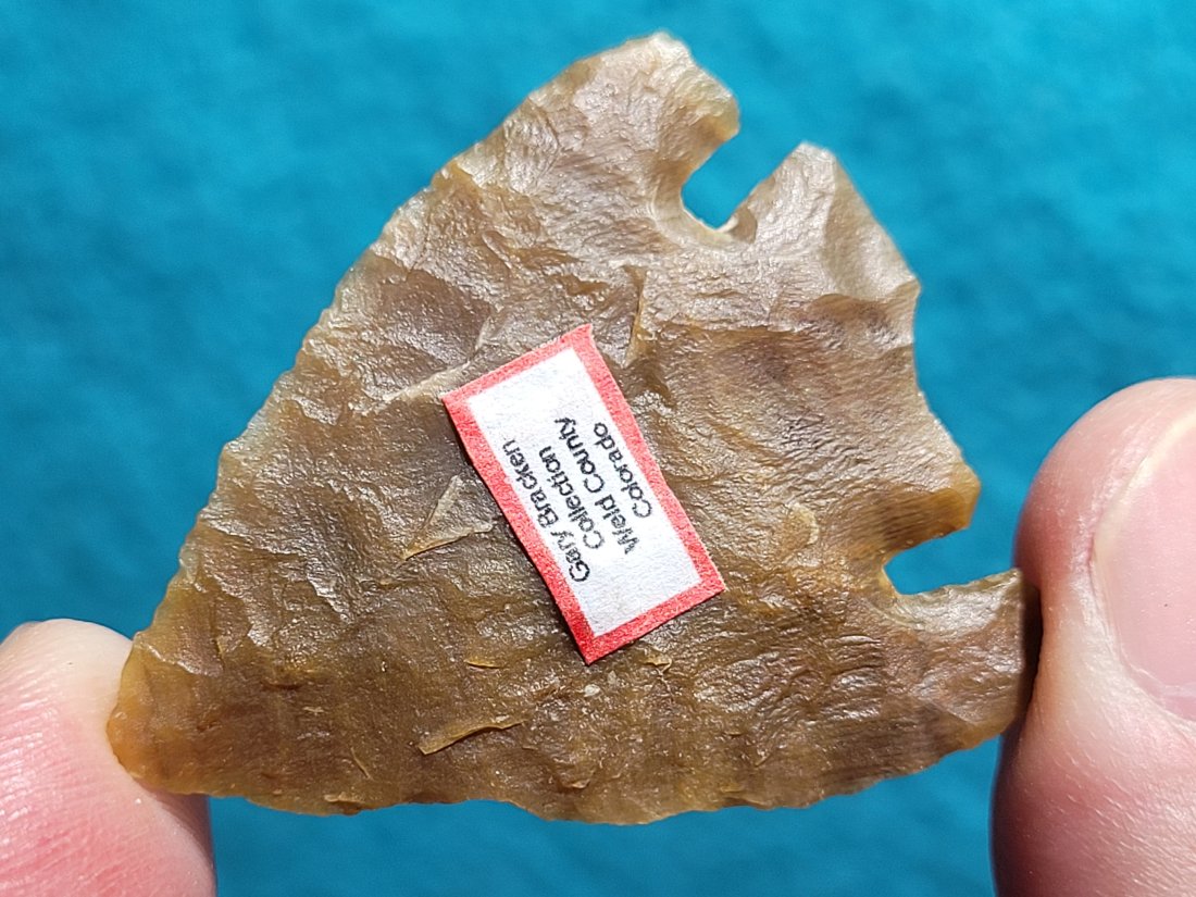 HIGH PLAINS EX: GARY BRACKEN COLLECTION FROM COLORADO WYOMING OKLAHOMA AUTHENTIC ARROWHEAD ARTIFACT: HIGH PLAINS EX: GARY BRACKEN COLLECTION FROM COLORADO WYOMING OKLAHOMA AUTHENTIC ARROWHEAD ARTIFACT