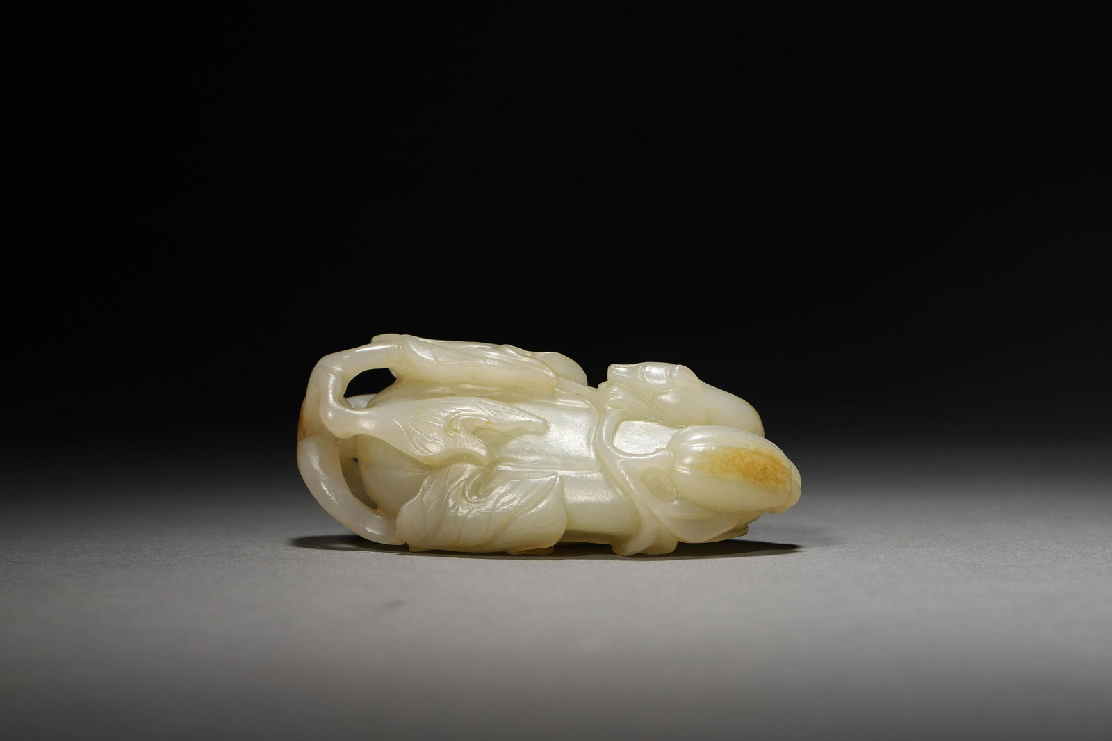 A QING WHITE JADE CARVING (1 of 6)
