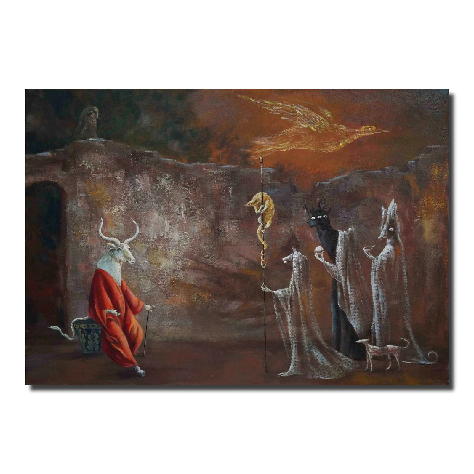 LEONORA CARRINGTON (1917-2011), OIL ON CANVAS (1 of 2)