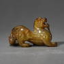 A CHINESE JADE BEAST ORNAMENT