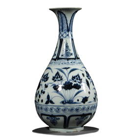 Blue & White Small Yuhuchunping Vase - Assorted Designs Blue & White Small Yuhuchunping Vase - Assorted Designs