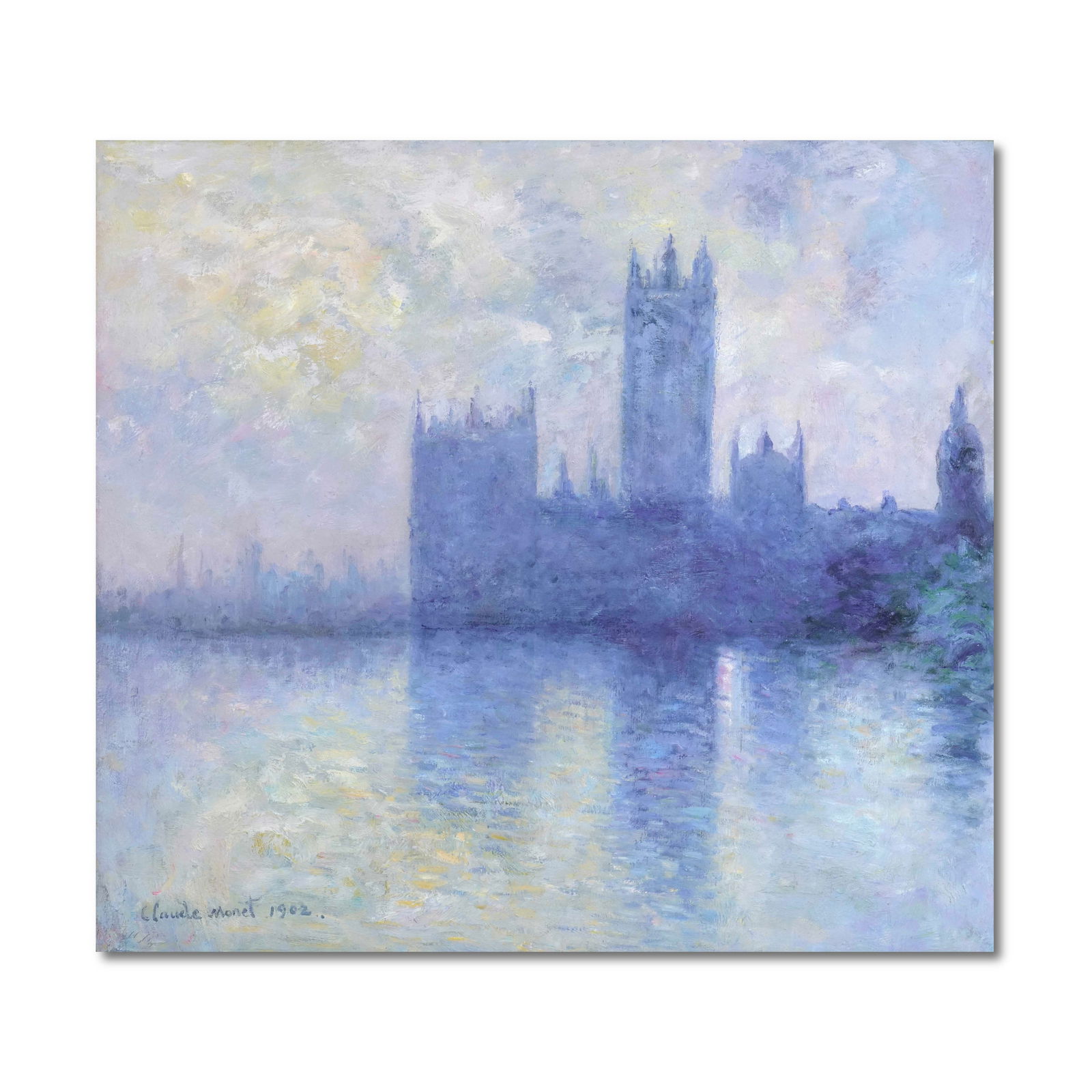 CLAUDE MONET (1840–1926), OIL ON CANVAS: CLAUDE MONET (1840–1926), OIL ON CANVAS Dimensions:Image Size: 85 x 94 cm (33 1/2 x 37 in) All measurements are approximate. Signed (lower left) Claude Monet (1840–1926), the eminent pioneer of Im