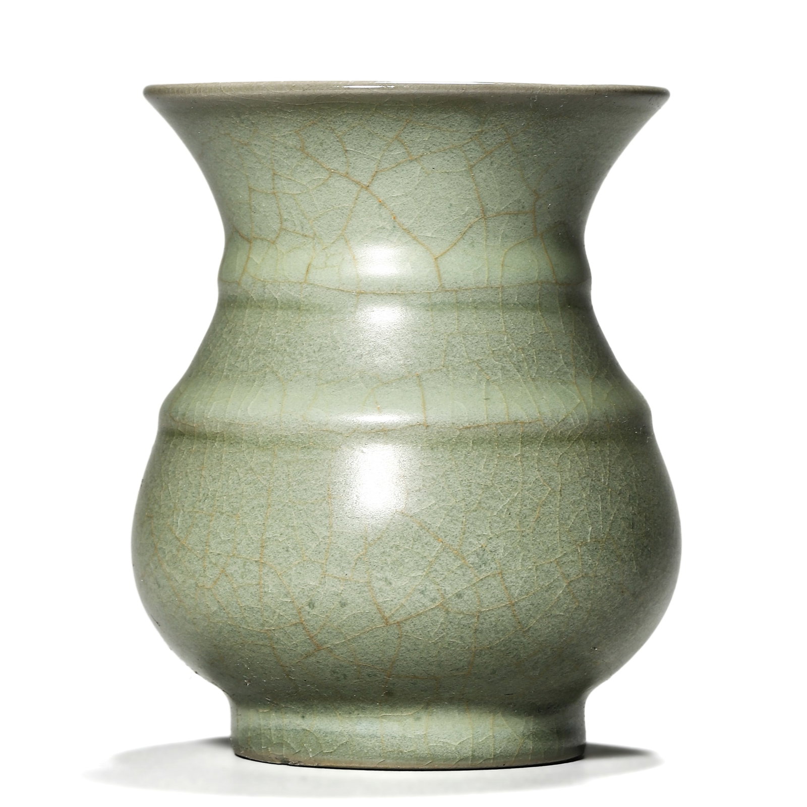 A CHINESE LONGQUAN CELADON ZHADOU: A CHINESE LONGQUAN CELADON ZHADOU Dimensions:Height: 4.1 in. (10.3 cm) ALL ITEMS SOLD AS IS, NO RETURNS Condition: Any statement made in any catalogue or otherwise regarding the origin, date, age,